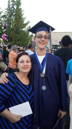 Me and my grandson Jake at his HS graduation