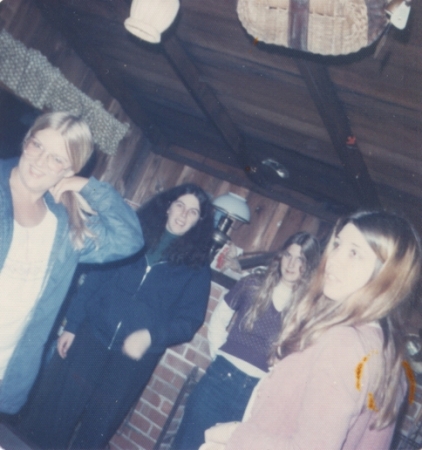 Santa Cruz, 1973.  Judi, Eleanor, Sheila