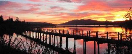 Our Lake at Sunset