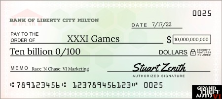 GTA: VI | BL Zenith $10B Check | XXXI Games 