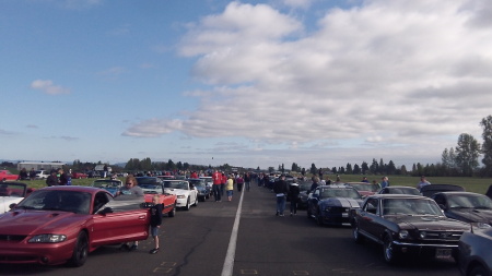 Steven Kelley's album, Riding in the 50th Anniversary Mustang Parade.