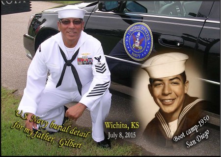 U.S. Navy burial for Gilbert Trevino Jr,