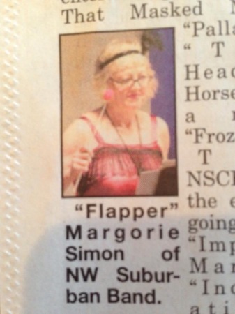 Flapper costume made the paper