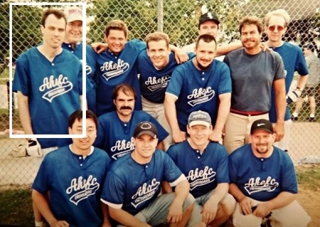 Picture of church softball team ~2002