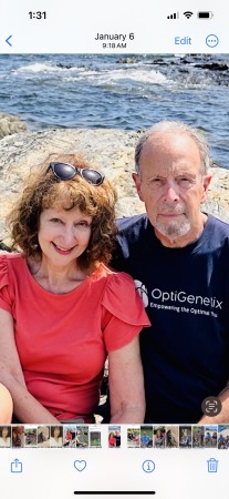 Pat and me on the Maine coast