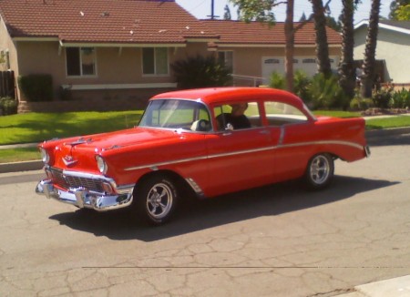 My Bright Orange 1956 Chevy