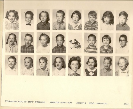 1963 Mrs. Hanson's class