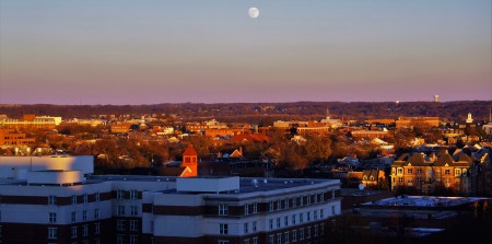 Sunset and Moonrise - Alexandria, VA