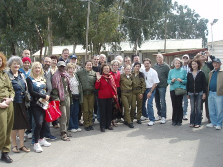 Volunteers before boarding bus