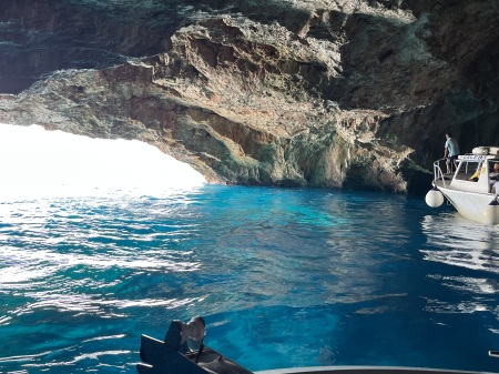 Inside the Blue Cave, Croatia