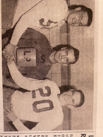 Lou Graff, Coach Grignon and me after.beating 