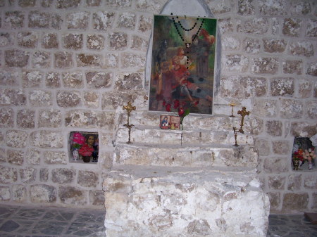 this is inside of the 4th century church