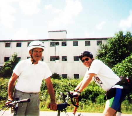 My Dad and I Bicycling.
