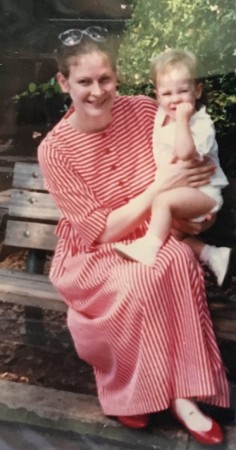Me and our first born, Rachel, in 1986!