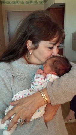 Me & my newborn granddaughter!