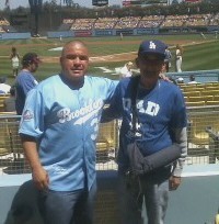 Me and Pops at the Dodger game