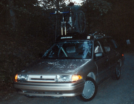 Pinckney Rec Area, sophomore year, 1993 Tracer