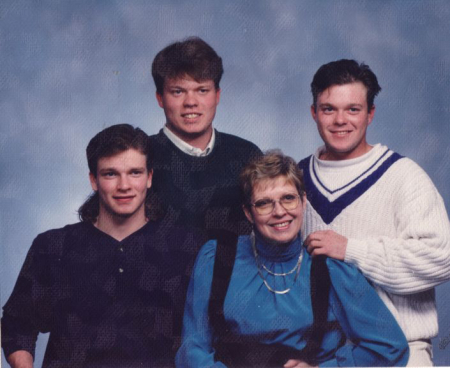 Linda & son's in 1988