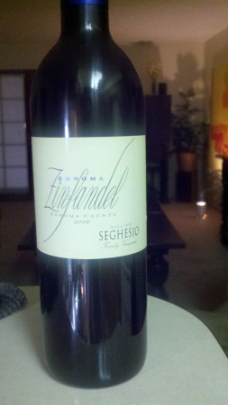 My Favorite    Seghesio       A Red Zin.