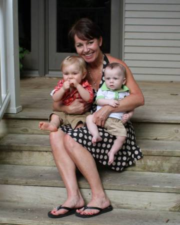 Nana with her two little ones...Summer of 2013
