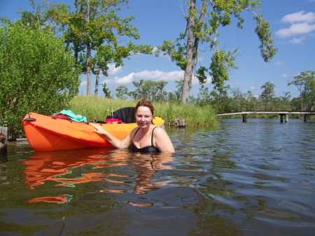 Kayaking off my back yard