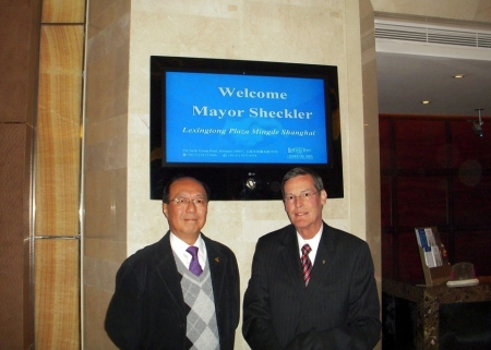 Mayor Sheckler in China