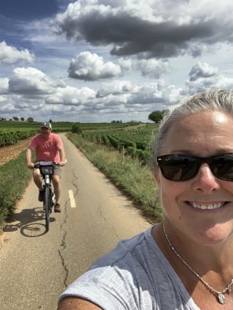 Cycling the Voie des Vignes, Beaune, France