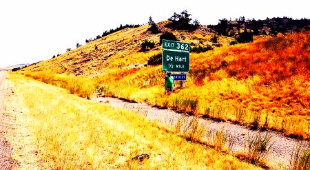 My Dad's DeHart Sign in Livingston, Mt