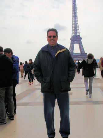Gary at the Eiffel Tower, Paris