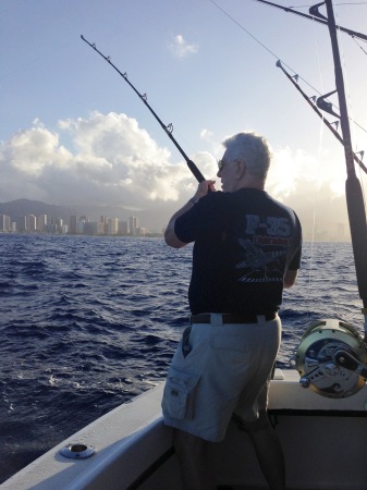 Fishing off Honolulu 4/18/2015