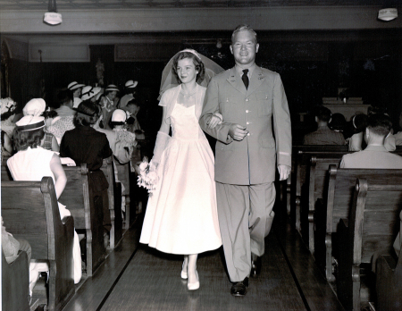 Mom and dad wedding 1951