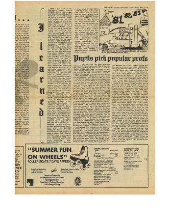 Kevin Christian's album, 1981 Drumbeat Newspaper 