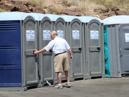 Me at the Hoover Dam - all that water