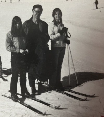 My buddy Denise George, my dad, and me