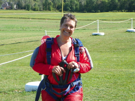 skydiving at 50!