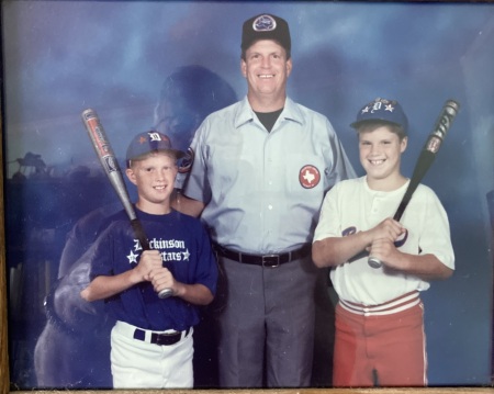 My sons in Little League 1993