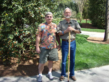 Mike Walters and David Hendry at Gibbs Garden