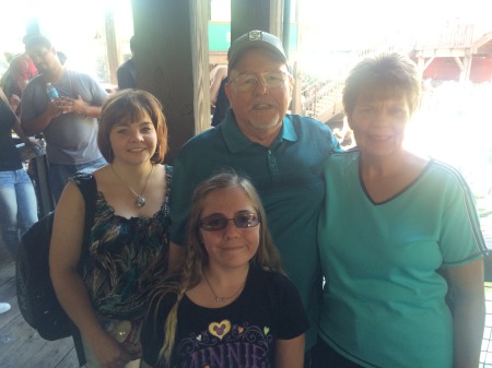 Family at Disneyland in March of 2014