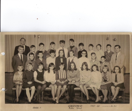 Mr. Christie's Grade 7 Class 1967/68