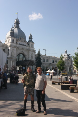 Railway station in Lviv, Ukraine