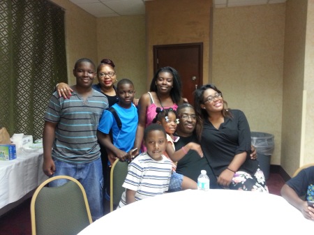 My wife and six of my grandchildren children 