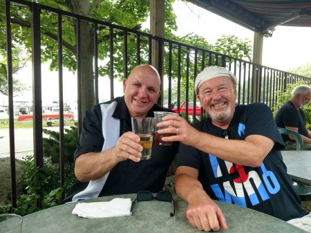Me and Cousin Jim Fairley at the Beach Bar