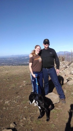 My daughter Amanda and I at top of Taylor man.