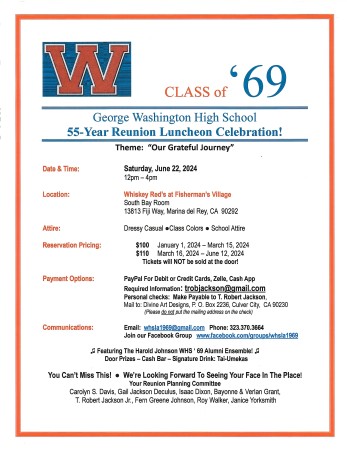 George Washington Preparatory High School Reunion