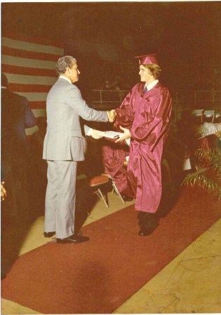 Recieving My Diploma June 11th 1976
