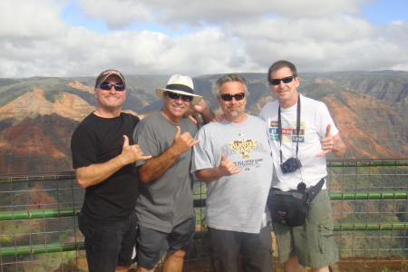 Waimea Canyon with my Band Brothers.