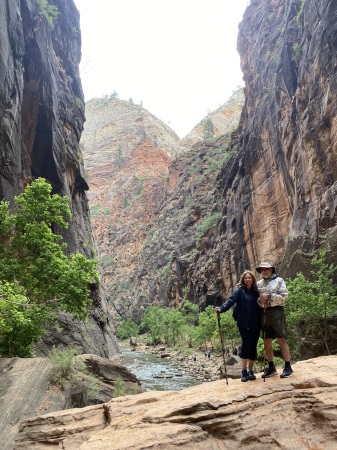 Hiking Zion National Park, 2022. 