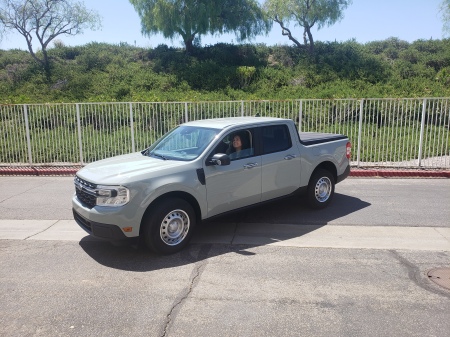 Maggie's new toy truck...hey! 41mpg