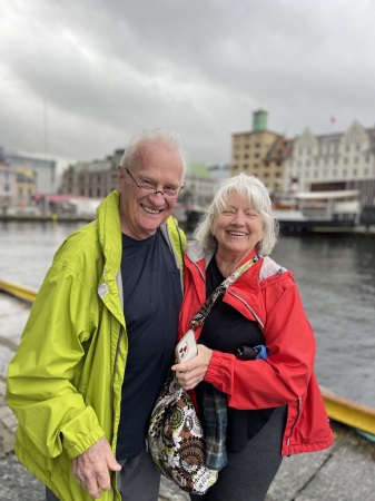 At he harbor in Bergen, Norway. 