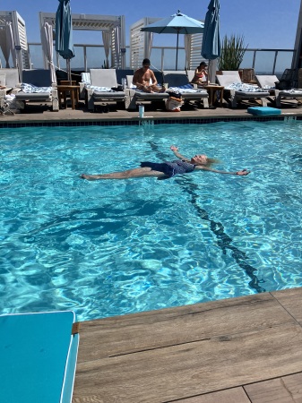 Rooftop pool on Sunset Blvd. 
